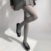 Smoky Grey Hue Tights Women Fashion JK White Silk Matte Finish Comfortable Velvet Bottoming Stockings Soft Nylon Pantyhose