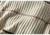 Women's Retro Striped Jacquard Knit Sweater - Loose Fit, Plus Size, Cozy Autumn/Winter Pullover