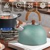 2.6QT Tea Kettle Stainless Steel Whistling Tea Kettle Flat-bottomed Boiling Water Kettles Stovetop Water Boiler for Home Kitchen