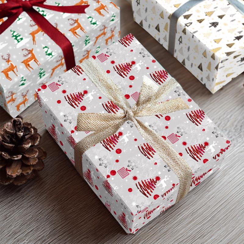 1 Sheet Of 19.68X27.56 Inches Christmas Gift Wrapping Paper Can Be Diy Wrapping Paper Suitable For Holiday Christmas