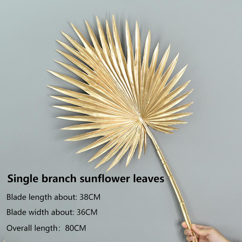 Artificial Flowers for Golden Leaves Grass PE DIY Indoor Outdoor Home Garden Party Room Bedroom Wedding Table Centerpiece Decor