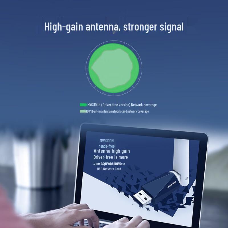 Mercury MW310UH 300Mbps Driver-Free USB WiFi Adapter (CN version)