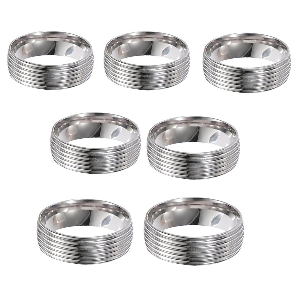 Trendy Stainless Steel Rings Jewelry Set with Various Styles Stylish Rings Perfect for Daily Wear and Thoughtful Gifts