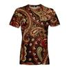 Western Elements 3D Digital Printing Imitation Cotton Men's Short Sleeved T-shirt