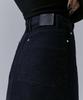 Teulimingbeodeu One Button Denim Set-Up Skirt [ Indigo ]