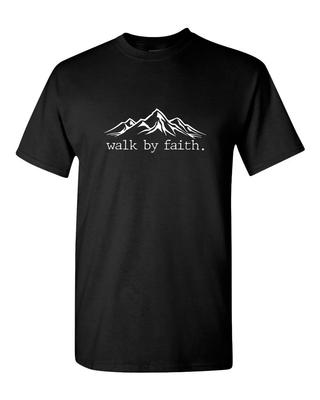 Walk By Faith Religiöses T-Shirt Kirchen-T-Shirt