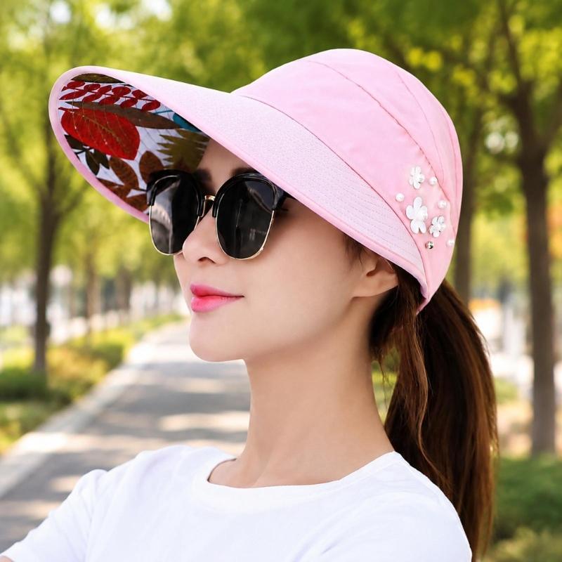 Breathable Open Top Sun Hat with Wraparound Sun Shade and Chin Cord for Hiking Fishing Travel and Summer Walks