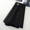 Women's High-Waist Black A-Line Wrap Skort – Spring 2025 Slimming Midi Skirt 