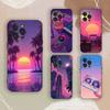 Coque de téléphone esthétique Vaporwave pour iPhone 17,16,15,14,13,12,11,Pro,Max,Plus Housse antichoc