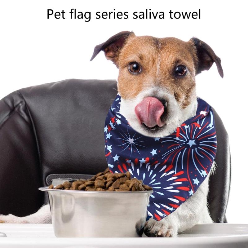 Dog Cats Neckerchief Collar Scarf Saliva Towel Pet Julycostume Accessories Dog Bandanas Soft Triangular Bibs