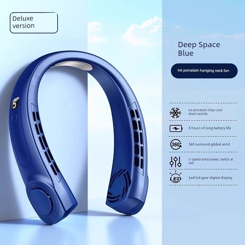 Hanging Neck Fan Bladeless Portable Cooling 2026 New Model Personal Mini USB Electric Fan Rechargeable with Long Battery Life
