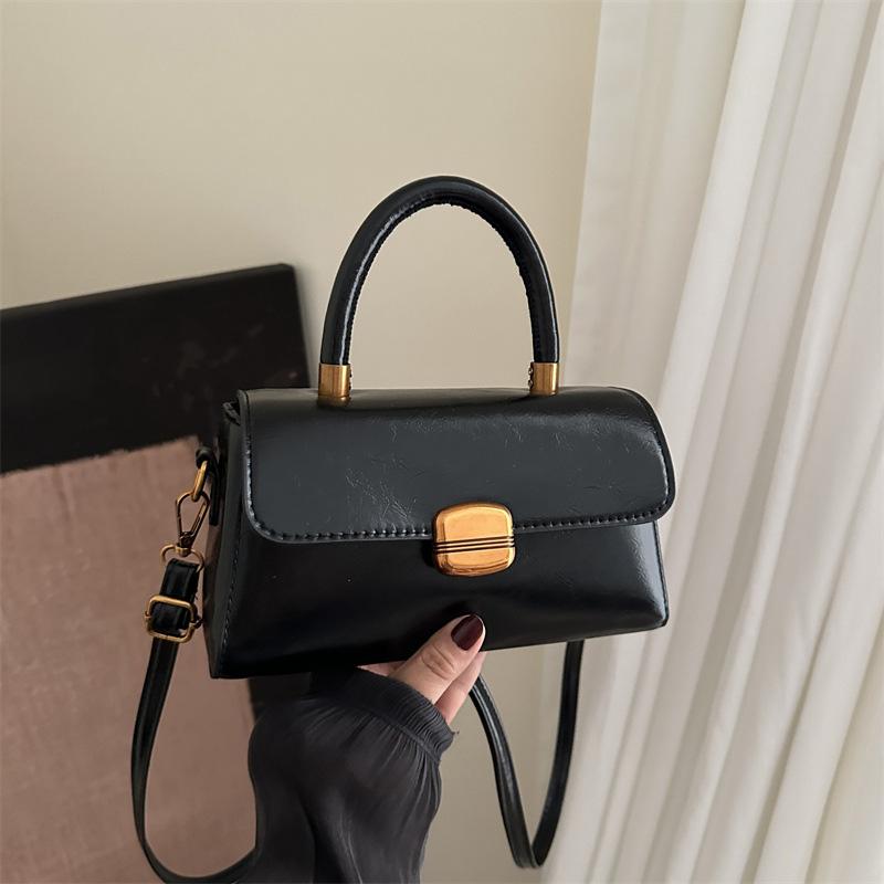 Fashion Solid Color Small Handbags Women's Top-handle Bags For Commuting  Square Designer Crossbody Shoulder Bag For Gifts