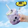 He Yu Xi 300ml Straw Glass Milk Cup