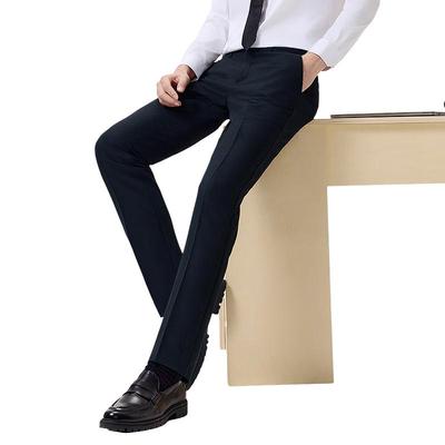 Hongdou Men's Wrinkle-Free Business Suit Trousers