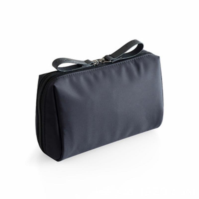 

Makeup Bag For Purse Portable Waterproof Cosmetic Bag Lipstick Storage Travel Zipper Pouch For Women Toiletry Organizer Case чорний