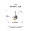 Ahthen Copper Bead Charms Seaweed and Fish Charm Fit Snake Chain Bracelets Necklaces for Women Jewellery Making