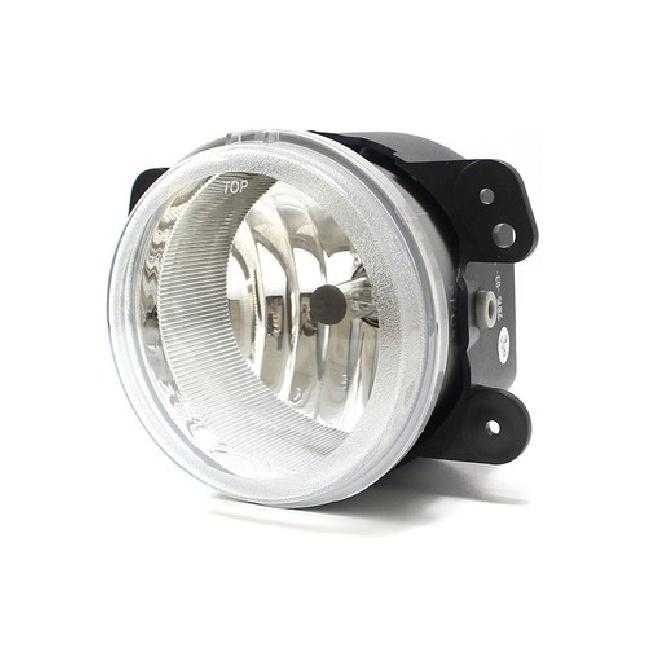 (1) Replacement Clear Lens Fog Light w/ Bulb For Jeep Wrangler Dodge Charger etc