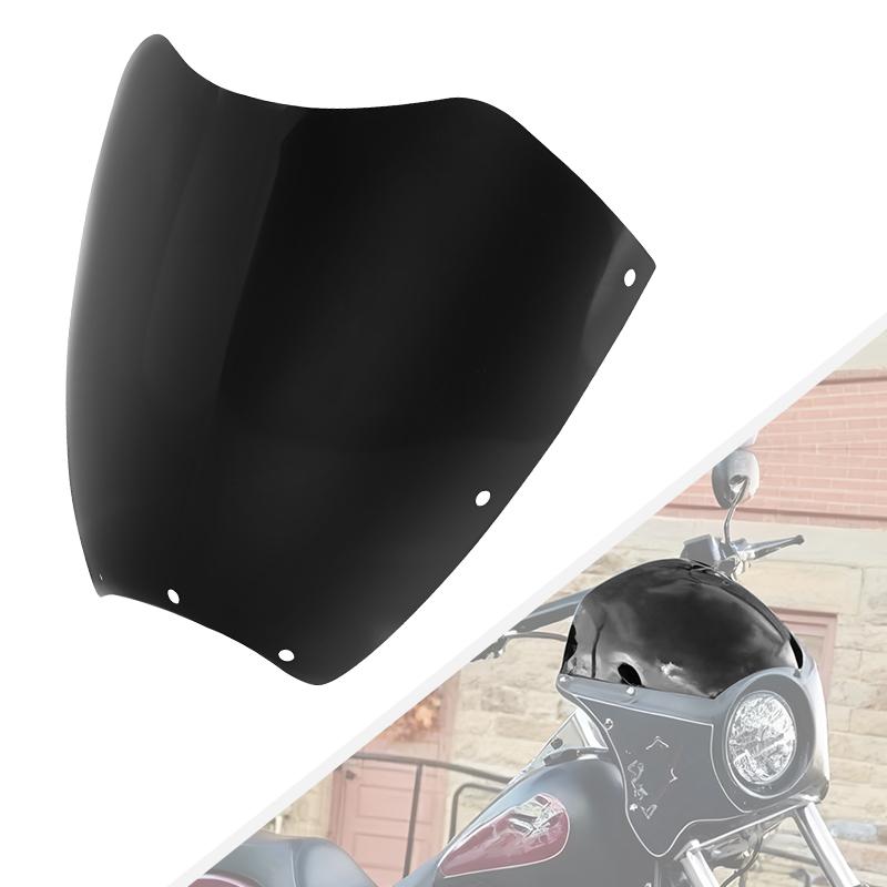 Motorcycle Odometer Visor Front Wind Shield Windshield Windscreen For Harley Cafe Racer Sporster Dyna Softail FXST FLST 06-17