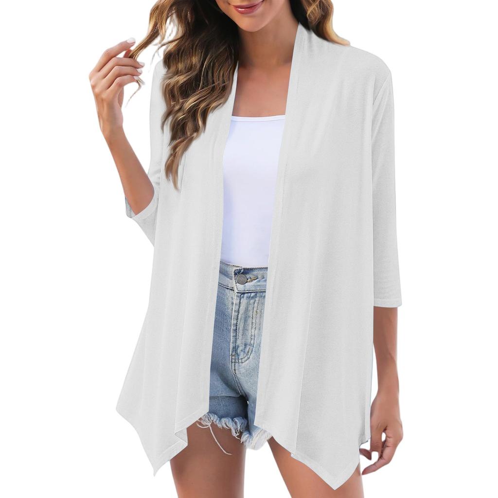 Women's Fashion Casual Comfortable Solid Color Cardigan Jacket