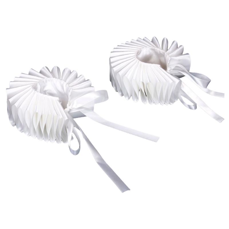 Victorian Ruffled Wrist Wrap Wristband For Historical Reenactment And Role Play Victorian Costume Enhancement