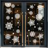 Christmas Window Stickers Set With Snowflake Design For Festive Decoration