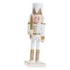 25CM Nutcracker Figurine Wooden Nutcracker Statue Table Centerpiece for Home Living Room Cabinet Shelf Christmas Decoration