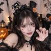 Halloween Hair Accessories Set: Spider Web Pumpkin Bat Ghost Bow Headbands Clips Women Costume Party