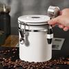 Vacuum Sealed Coffee Bean Storage Canister with One-Way Valve