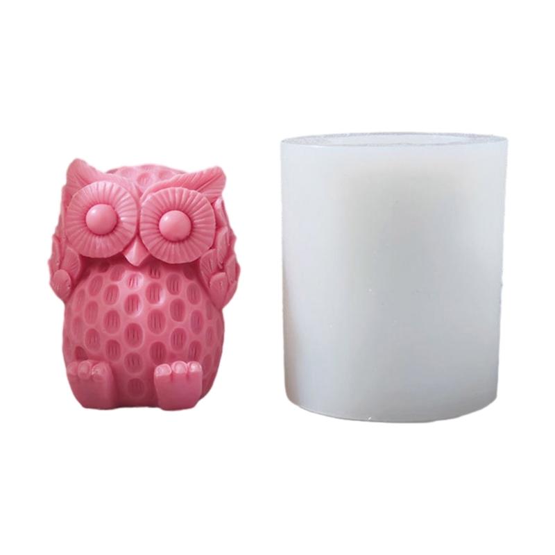 Owl Candle Silicone Mold Handmade Soap Moulds for Candle Making DIY Resin Crafts Rose Scented Candle Resin Mold