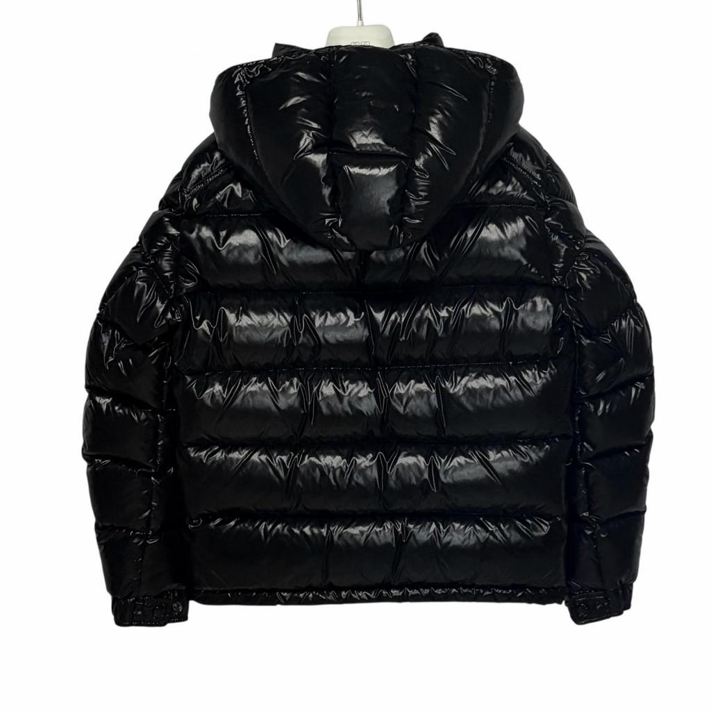 Used MONCLER MAYADown Jacket Shiny Black Nylon Mens