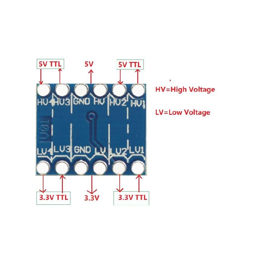 10pcs 4 Channels IIC I2C Logic Level Converter Bi-Directional Module Logic Level Shifter 3.3v to 5v for Arduino