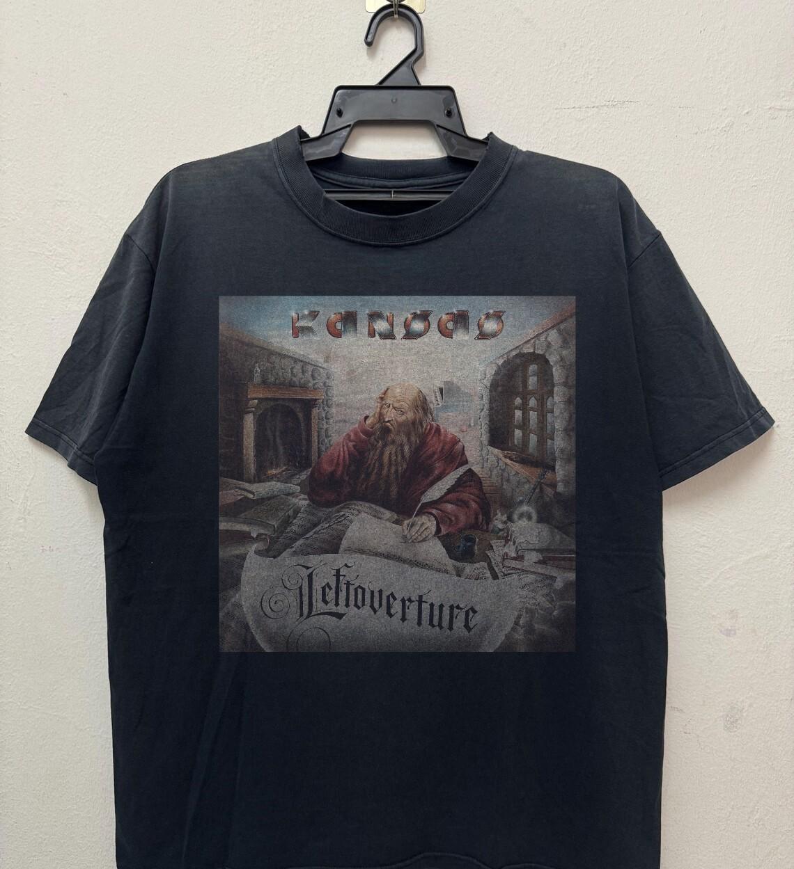 Kansas Leftoverture Cover Rock Band Retro Unisex T-Shirt Size S-5XL S
