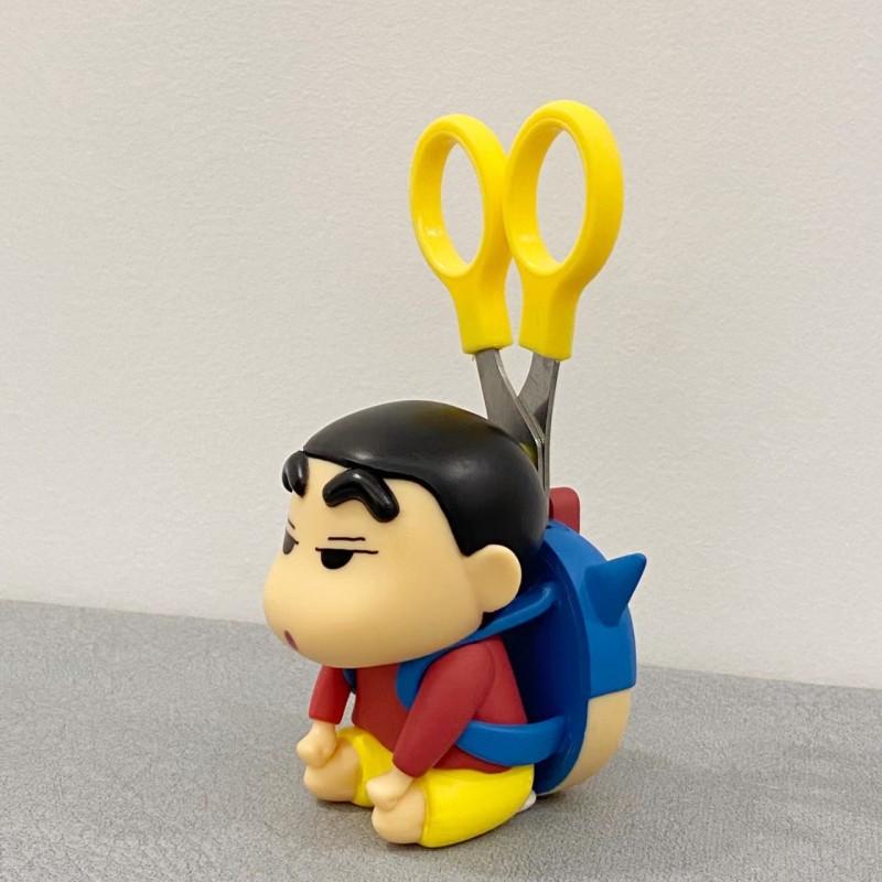 Crayon Shin-Chan Scissor Storage Cute Cartoon Originality Modeling Storage Ornament Office Desktop Ornament Student Gift