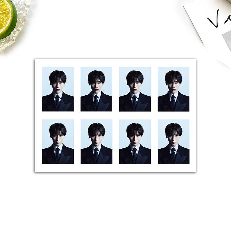 ENHYPEN ID Photo Set, 1-Inch Official Style Passport Photo Stickers, Kpop EN Fan Collectible Mini Portrait Cards for Wallet Phone Case Decoration