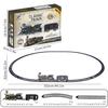 car Real electric classic train DIY puzzle assembly track train model children's toy