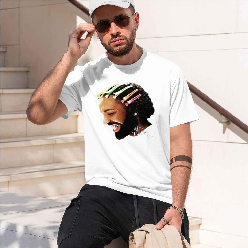 2026 New Model Rapper Drake For All The Dogs Pattern Tshirts Hip Hop Fashion Tshirt Casual Tshirt Street Clothingcomfortabl