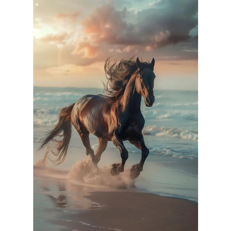 Handsome Horse Wild Animal Poster Horses Portrait Photography Canvas Painting Modern Wall Art for Living Room Home Decor Mural