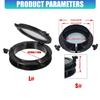 Round Boat Hatches Portlight Porthole Window ABS Easy Assembly 4mm Safety Glass Corrosion Resistant Marine