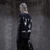 Millennial Retro Dark Character Print Loose Long Sleeve T-Shirt