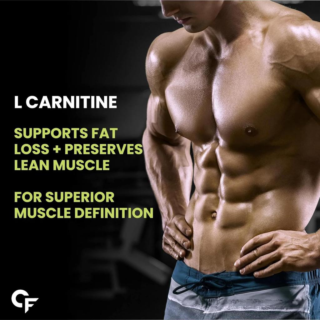 Carbamide Forte L Carnitine Liquid 3300mg Supplement with Vitamins Green Apple 450ml 30 Servings