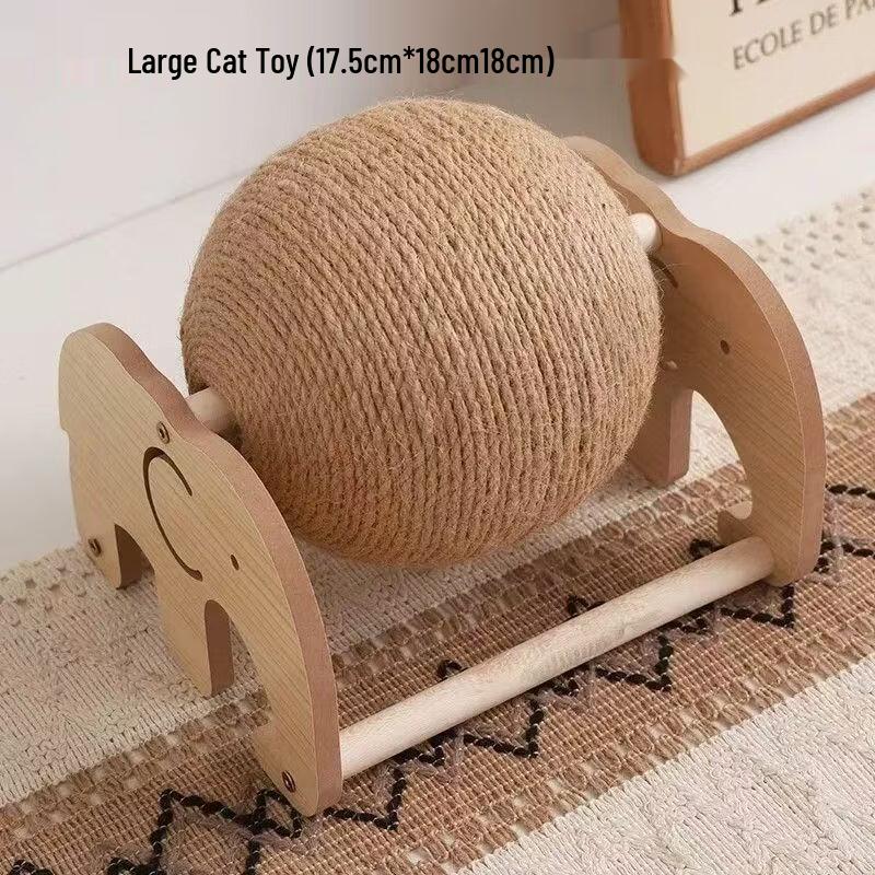VZZS Vertical Sisal Cat Scratching Ball Toy