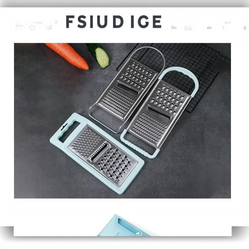 Food Grade Stainless Steel Grater Sharp Blades Non Slip Handle Shredder for Cheese Vegetables Kitchen Use