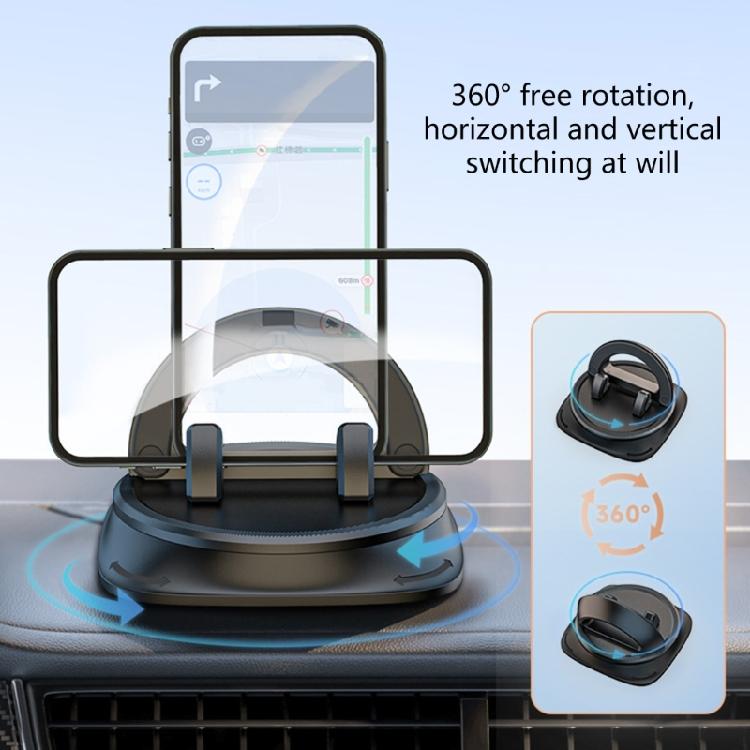 Shockproof Car Phone Mount with Secure Suction & Universal Heavy Duty ABS Car Phone Holders Upgrades For Dashboard