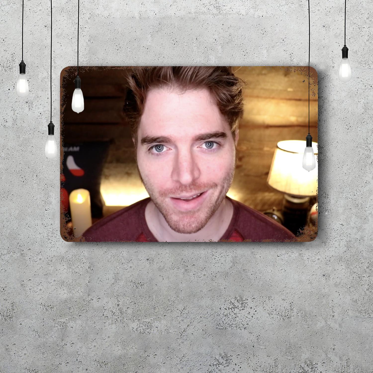 

shane dawson Actor Decor Poster Vintage Tin Sign Metal Sign Decorative Plaque for Pub Bar Man Cave Club Wall Decoration 20x30cm（7.8x11.8inch）