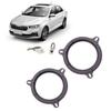 6.5in Car Horn Washer Adapter Holder Car Stereo Speaker Spacer Adaptor & Speaker Harness for Smart Dacia