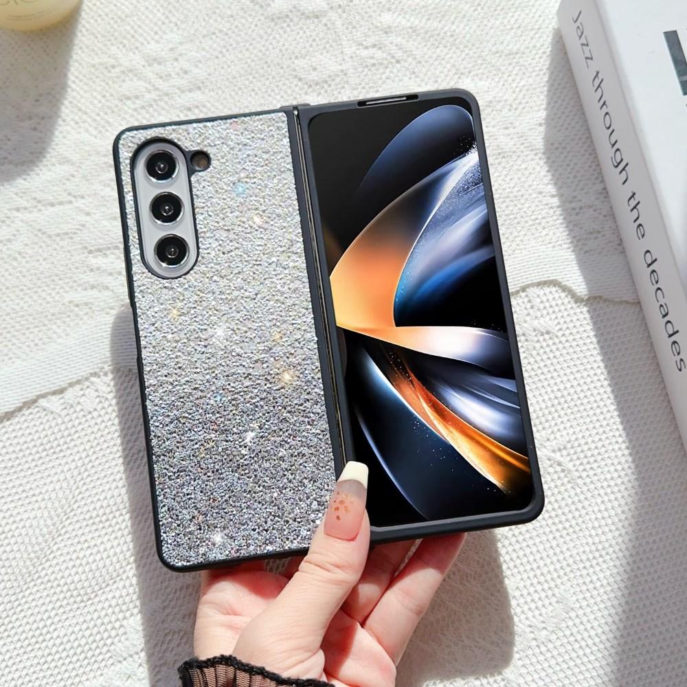 For Samsung Galaxy Z Fold 6 5 4 3 5G Case Skin-feeling Bling Glitter Gradient Folding Shockproof Protection Hard Cover Accessories