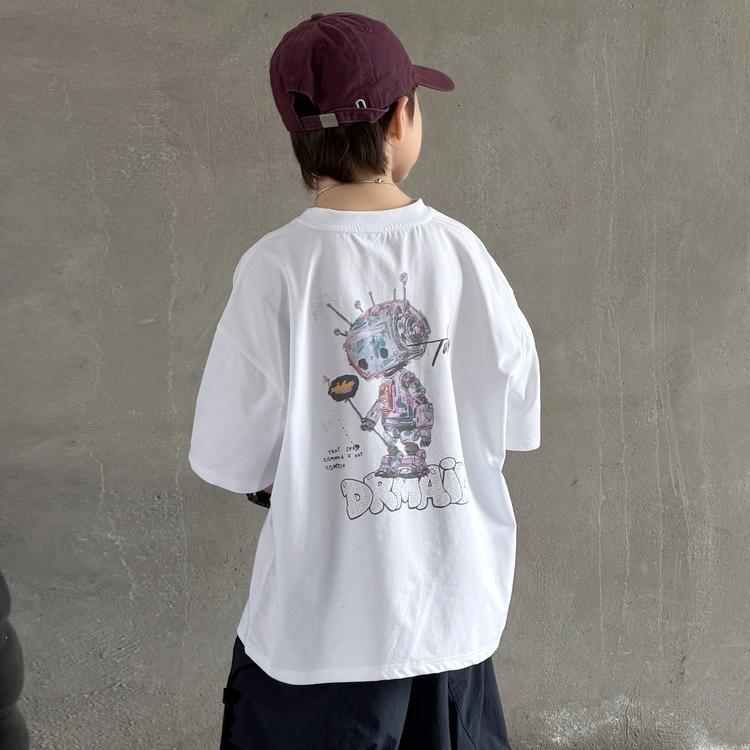 Trendy Boys' Summer Two-Piece Set: Short Sleeve T-Shirt & Casual Sports Shorts