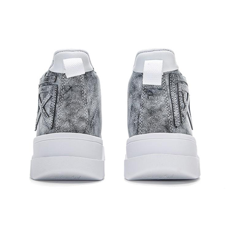Anta Textile, Synthetic Leather Cushioning Slip Resistant Abrasion Resistant Coverage Mid top Basketball Shoes Men's 112141801-4