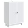 Sideboard White 66 X 34.5 X 90 Cm Particleboard