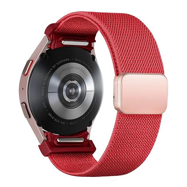 Band For Samsung Galaxy Watch 7/6/5/4/classic/Pro 44mm 40mm No Gaps Magnetic Stretchy sport correa bracelet Galaxy watch 7 Strap